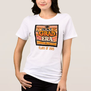 Retro stijlvol modern in mijn Afstudeerder tijdper Tri-Blend Shirt