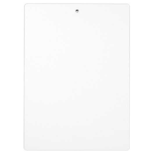Retro Stijlvolle Elegant Plain Sky Blauw Wit Klembord (Achterkant)