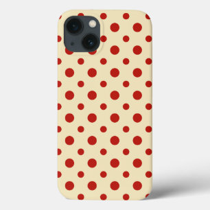 Retro-Stippen aardbei&Vanilla iPad-draagtas iPhone 13 Hoesje