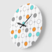 Retro-Stippen en Starbursts Acrylwandklok Grote Klok (Hoek)