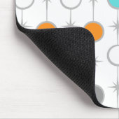 Retro Stippen en Starbursts Mousepad Muismat (Hoek)
