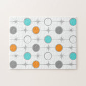 Retro Stippen en Starbursts Puzzel Legpuzzel (Horizontaal)