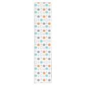Retro Stippen en Startbursts Table Runner Korte Tafelloper (Voorkant)
