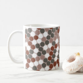 Retro stippen koffiemok