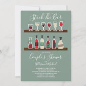 Retro Stock du Bar Couples Douche Invitation (Devant)