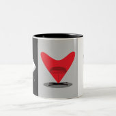 Retro stoelen tweekleurige koffiemok (Center)