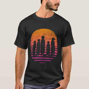 Retro stokstaartje performance t-shirt