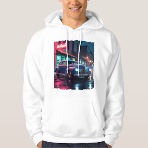Retro-straatscène kunst vintage 1940s klassieke au hoodie