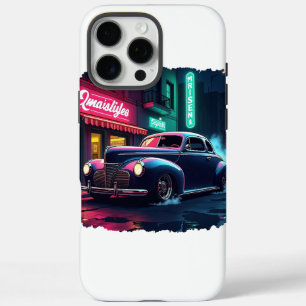 Retro-straatscènekunst iPhone 16 Pro Max Hoesje