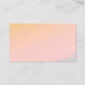 Retro strand pastel gradiënt unieke bruiloft websi informatiekaartje (Achterkant)