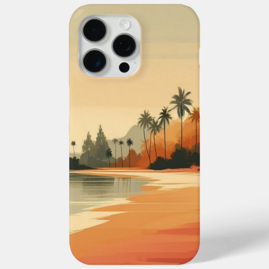 /retro strand/tropisch Case-Mate iPhone case (Achterkant)