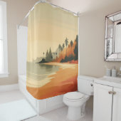 /retro strand/tropisch douchegordijn (In situ)