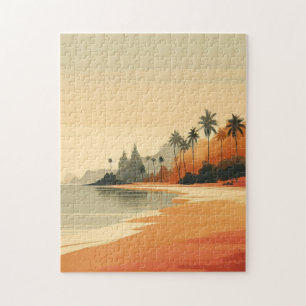 /retro strand/tropisch legpuzzel