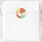 Retro strandbal sticker (Tas)