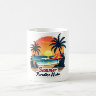 Retro strandmok Summer Paradise Mode Koffiemok