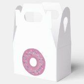 Retro Strawberry Pink Glazed Donut met Sprinkles Bedankdoosjes (Geopend)