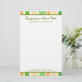 retro strepen briefpapier (Staand voorkant)