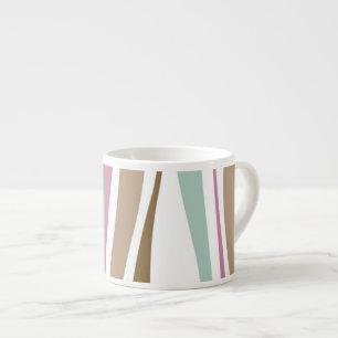 Retro Strepen Espresso Kop