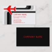 retro strepen reizen visitekaartje (Voorkant / Achterkant)