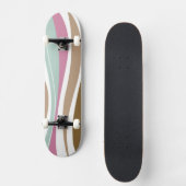 Retro Strepen Skateboard (Voorkant)