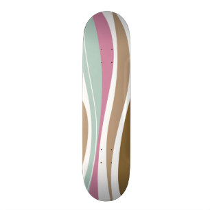 Retro Strepen Skateboard