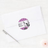 Retro Strepen "Uit de Keuken" sticker (Envelop)