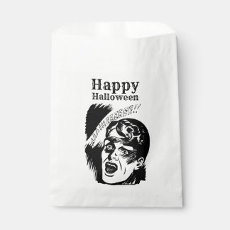 Retro stripboek man schreeuwt aangepaste tekst Hal Bedankzakje