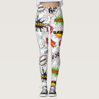 Retro stripboek Pop Art broek Leggings