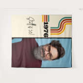 Retro Stripe  1976 Fotowandtapijt Wandkleed (Voorkant (horizontaal))