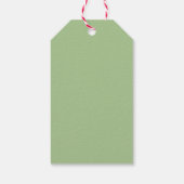  Retro Stripe Kerstboom Gift Label Groen Cadeaulabel (Achterkant)