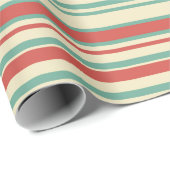Retro Stripe kerstpapier Cadeaupapier (Rol Hoek)