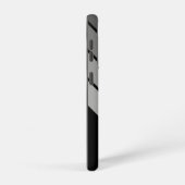 Retro Stripe Patroon Black Grey  vibe Samsung Galaxy Hoesje (Rechterkant)