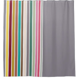 Retro Stripe Patroon Douchegordijn