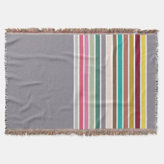 Retro Stripe Patroon Geweven Gooi Deken