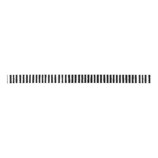 Retro Stripe Patroon Verticaal zwart-wit BW Lint (Voorkant)