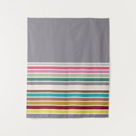 Retro Stripe Patroon Wandtapijt Wandkleed
