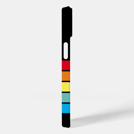 Retro Stripe Patroonregenboogstraal vibe Case-Mate iPhone Case (Achterkant / Rechts)