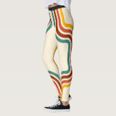 Retro Stripe Rainbow  Leggings (Links)