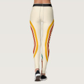 Retro Stripe Rainbow  Leggings (Achterkant)