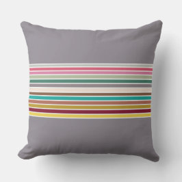 Retro Stripe Sierkussen – geometrisch accent