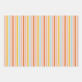 Retro Stripe  Style Pastelwikkelpapier Inpakpapier Vel (Voorkant)