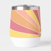 Retro stripe sunrise - pastelregenboogscriptnaam (Voorkant)