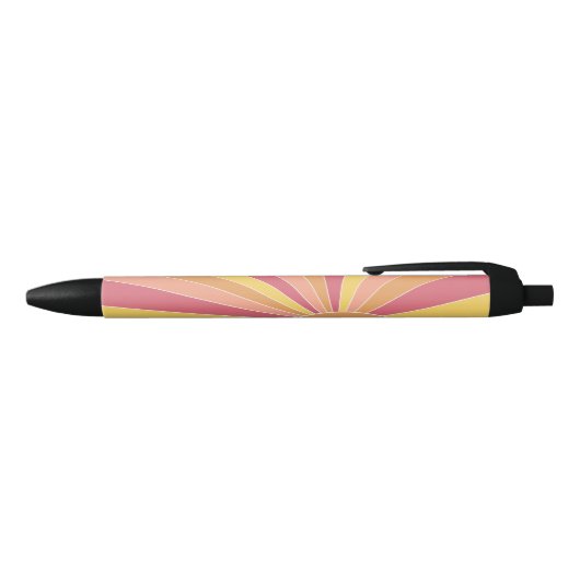 Retro stripe sunrise - pastelregenboogscriptnaam zwarte inkt pen (Bovenkant)