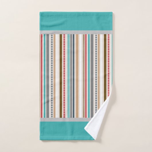Retro Striped Bad Handdoek (Handdoek)