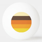 Retro Striped Color Pattern van 70 s Pingpongballen (Achterkant)