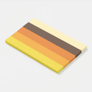 Retro Striped Color Pattern van 70 s Post-it® Notes