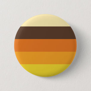 Retro Striped Color Pattern van 70 s Ronde Button 5,7 Cm