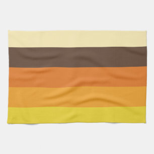 Retro Striped Color Pattern van 70 s Theedoek