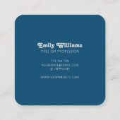 Retro Stripes 70s 80s Vierkante Visitekaartje (Achterkant)