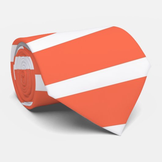 Retro Stripes Abstracte kunst Stropdas (Opgerold)